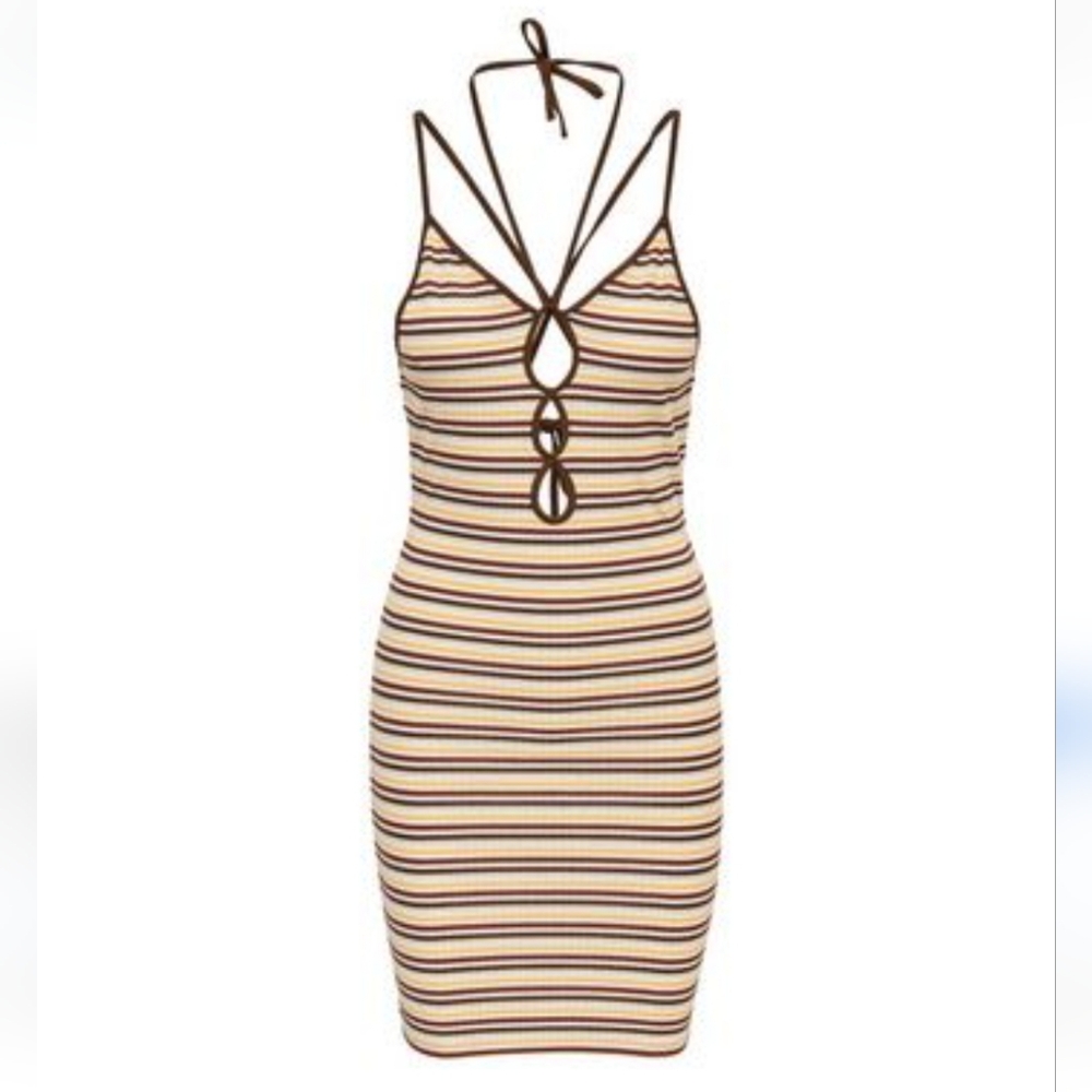 Neon & Nylon Striped dress NWT